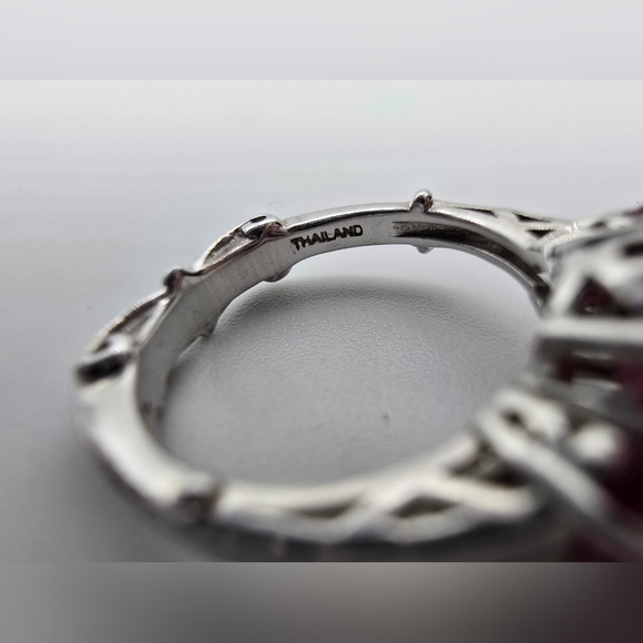 Sterling Silver Ruby Ring - Picture 6 of 16